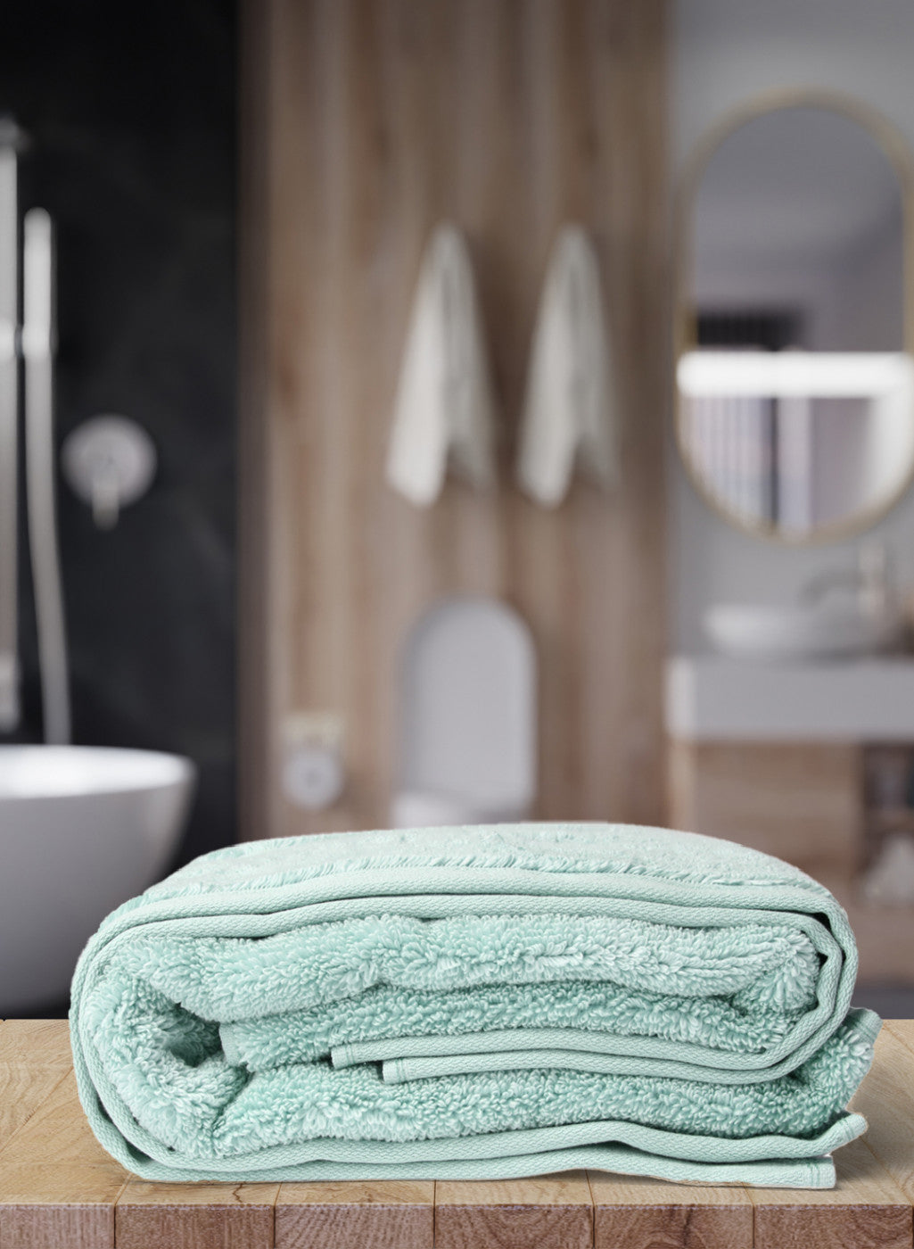 Green Cotton 650 GSM Bath Towel