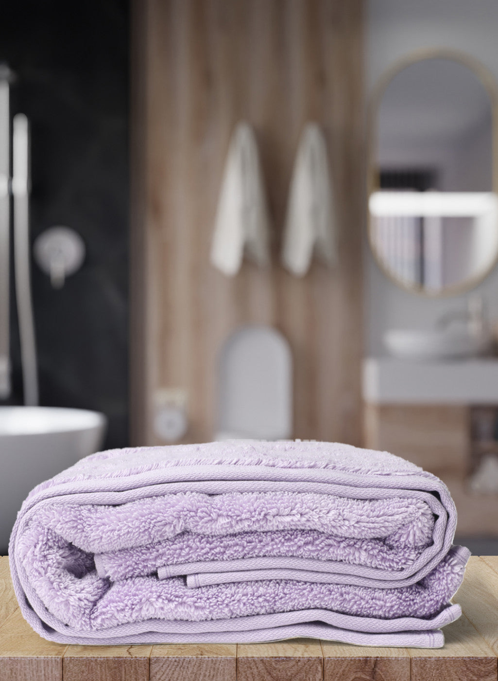 Purple Cotton 650 GSM Bath Towel